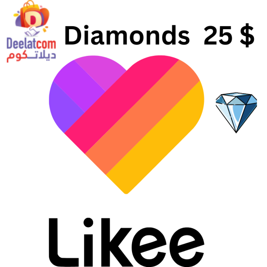 Likee 1050 Diamonds (25 USD)